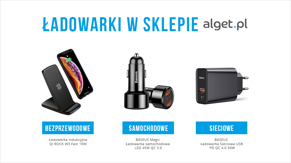 Ładowarki w sklepie