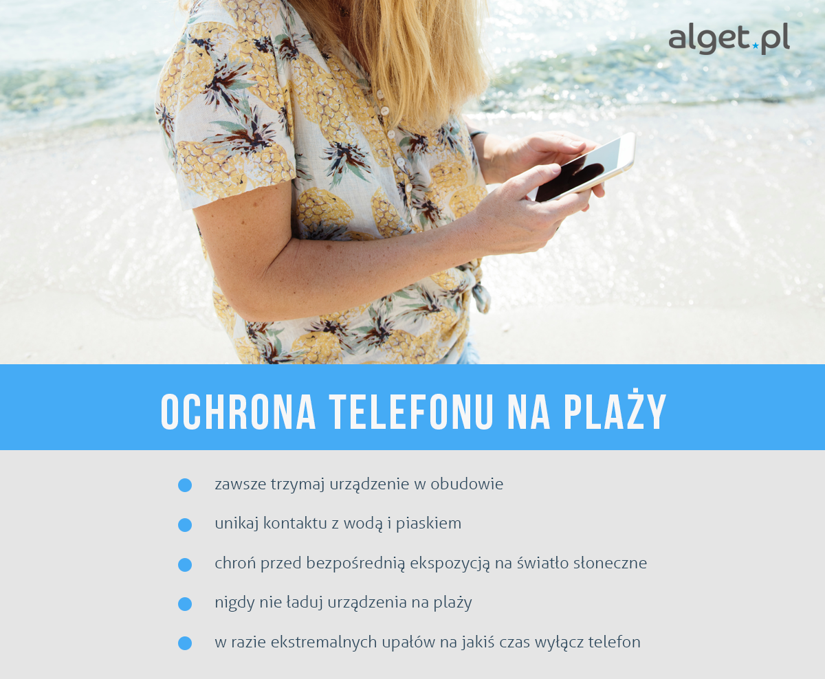 Ochrona telefonu na plaży