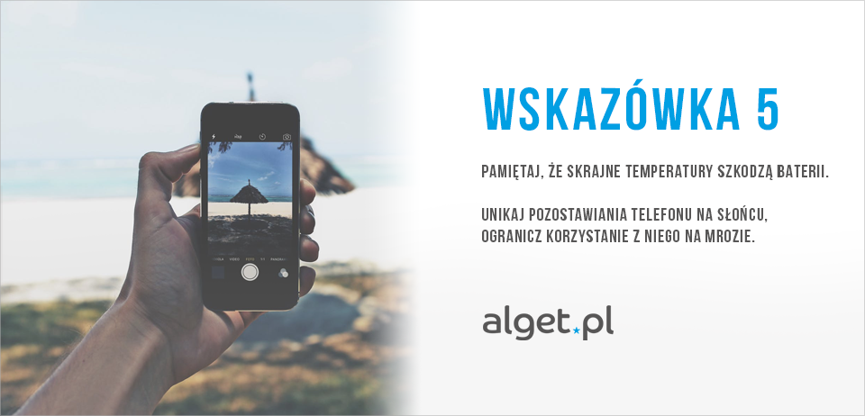 Temperatura wpływa na działanie baterii